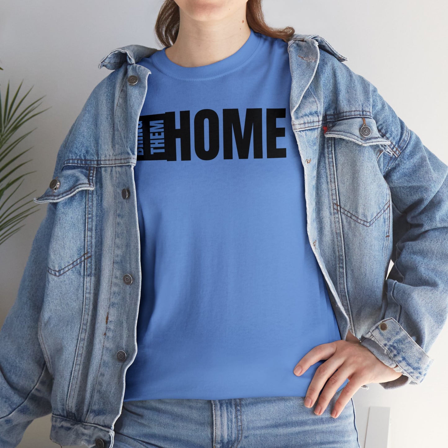 Bring Them HOME Black & Blue Unisex Heavy Cotton Tee