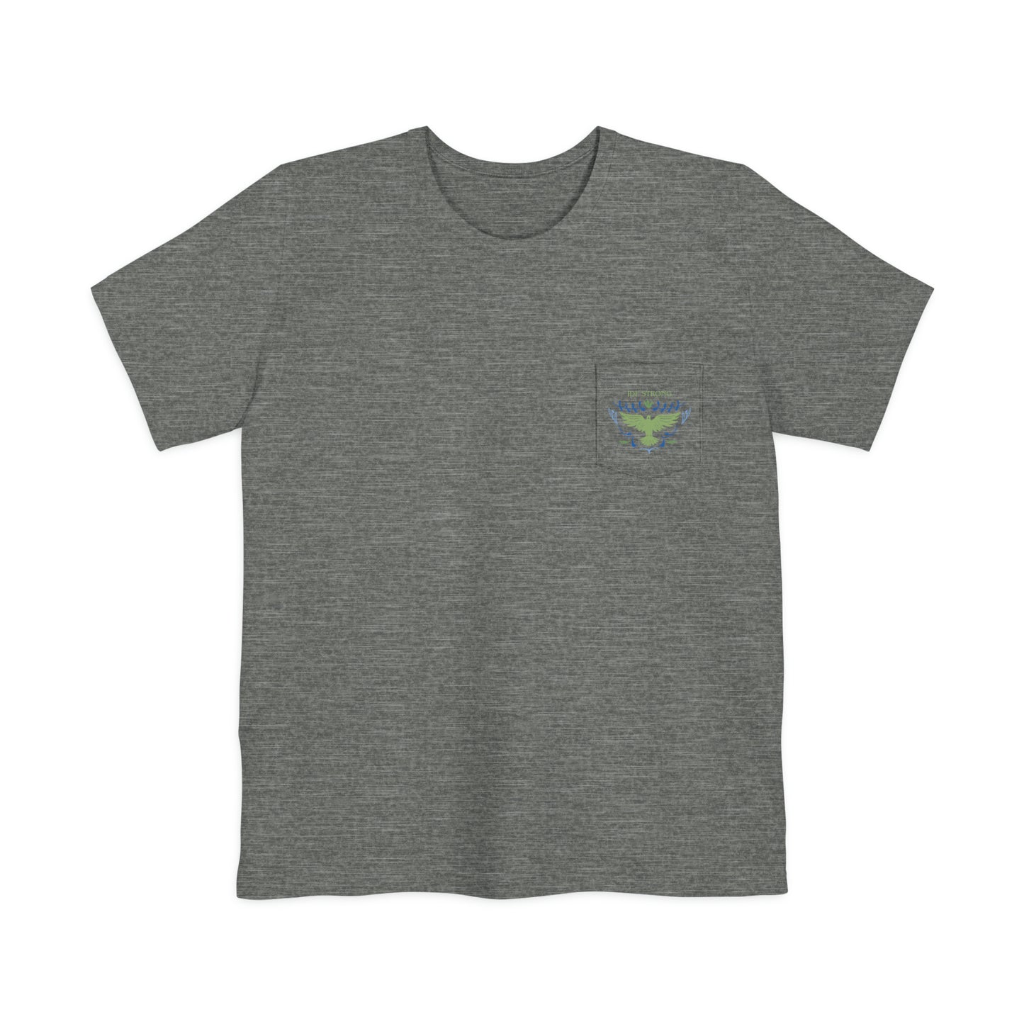 IDF Strong Army Green Unisex Pocket T-shirt