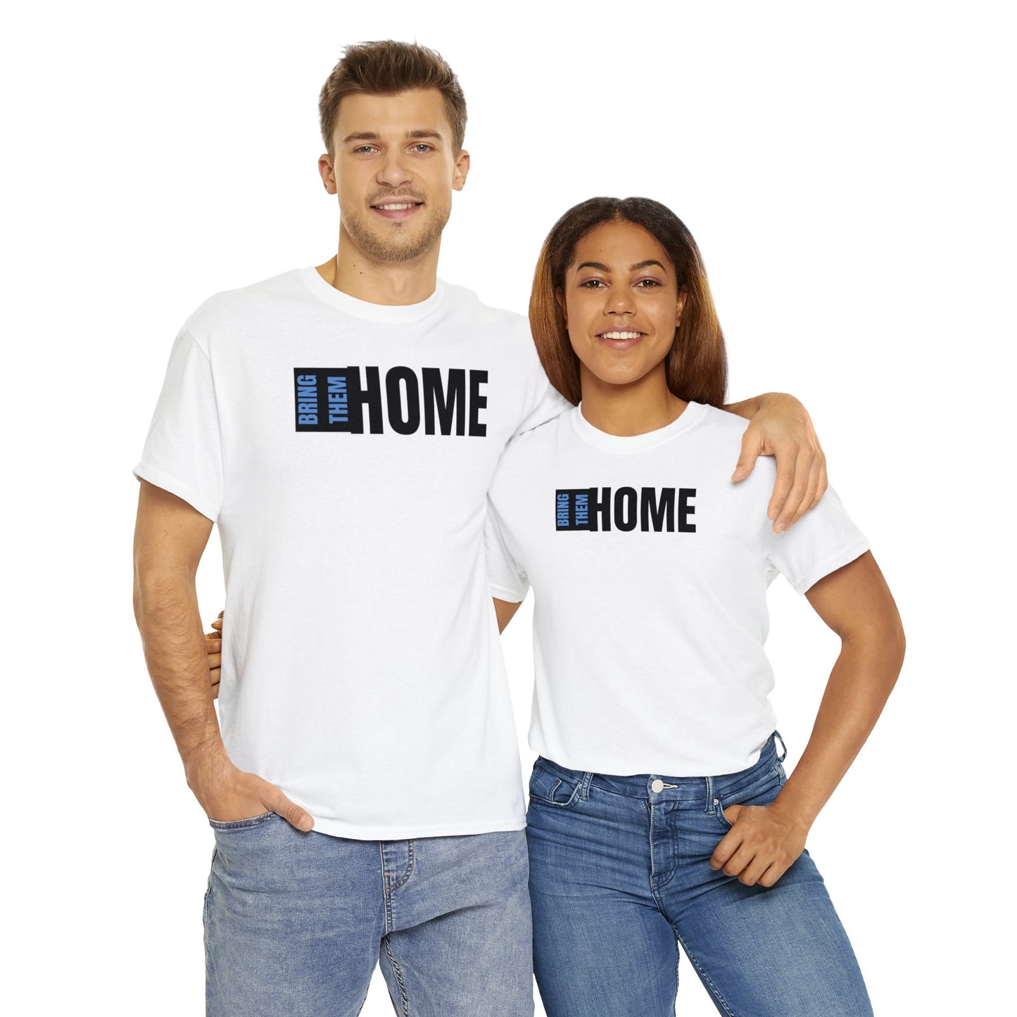 Bring Them HOME Black & Blue Unisex Heavy Cotton Tee