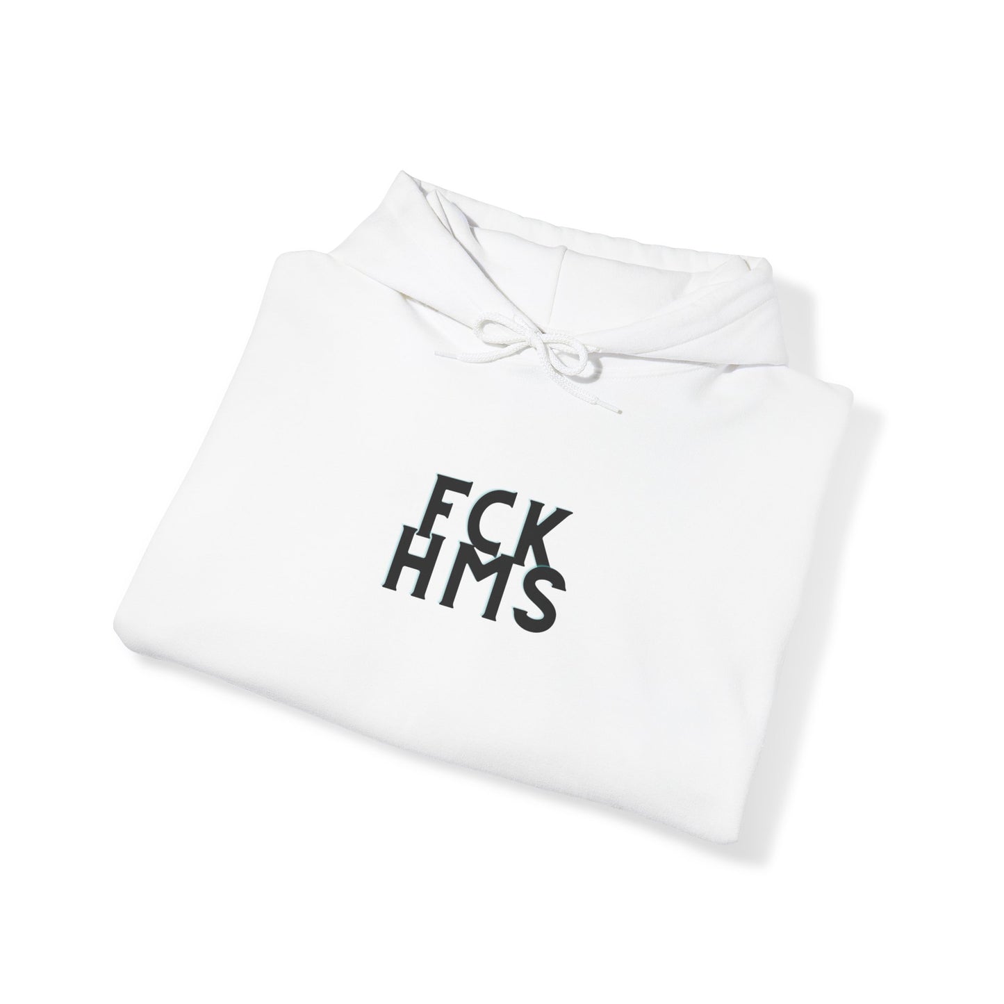 FCK HMS Black & Teal Unisex Heavy Blend™ Hooded Sweatshirt