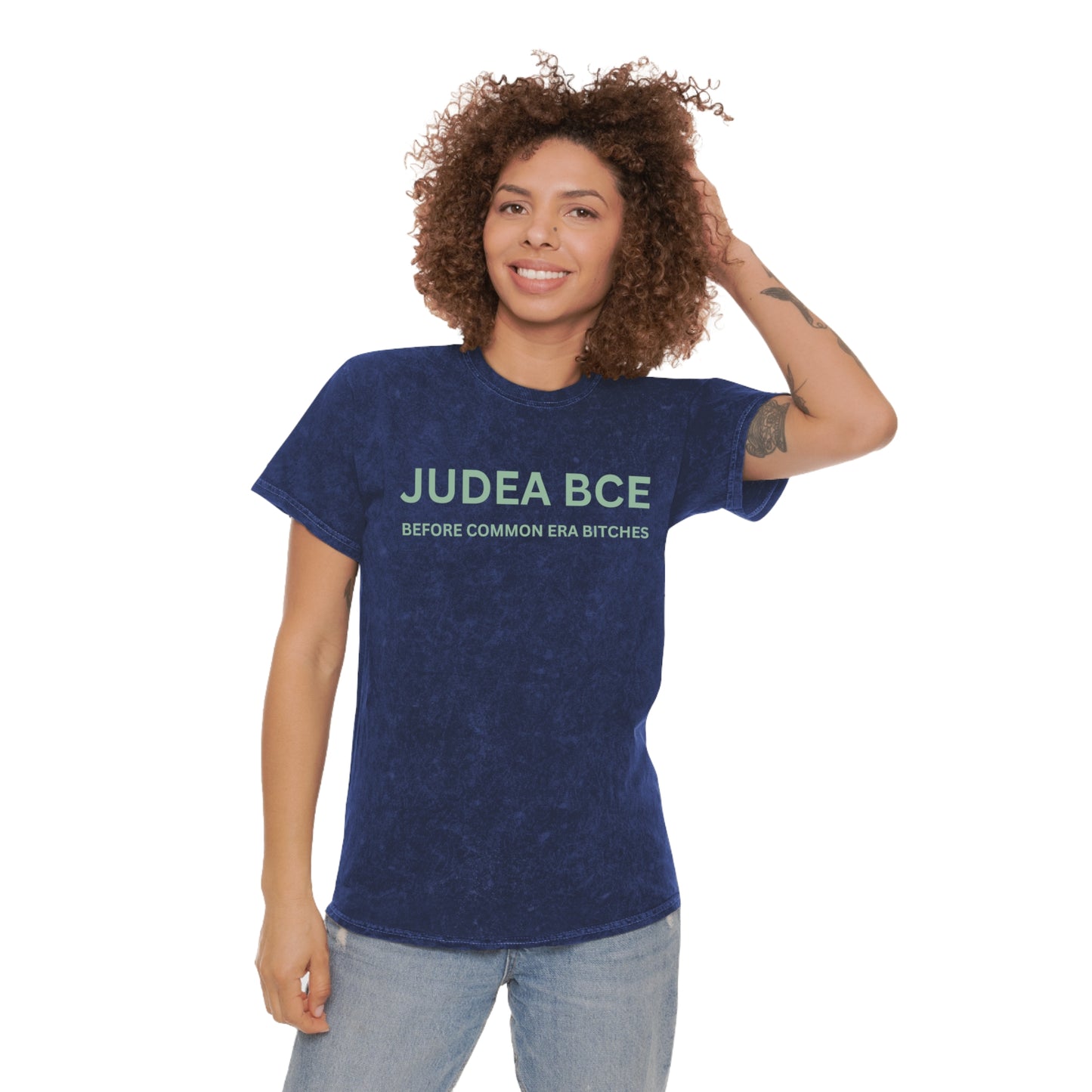 Judea BCE Sage Green Unisex Mineral Wash T-Shirt