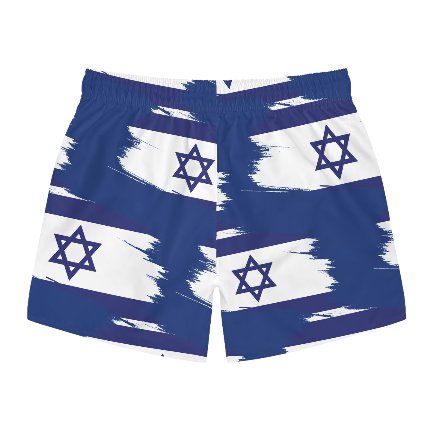 Ilay Larger Israel Flag Pattern on Blue Swim Trunks