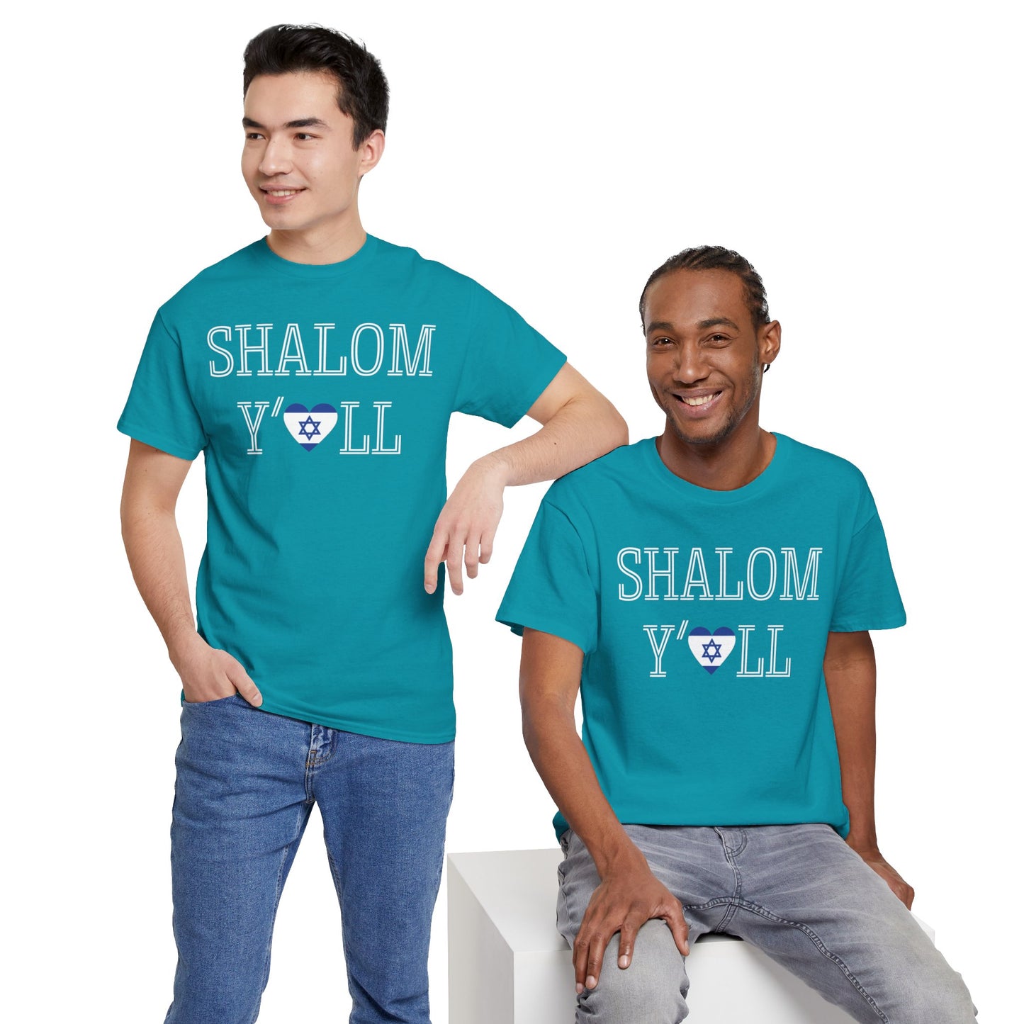 Cheryl, Shalom Y'all Unisex Heavy Cotton Tee