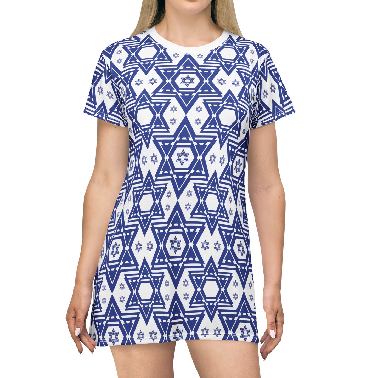 Maayan Magan David Pattern T-Shirt Dress