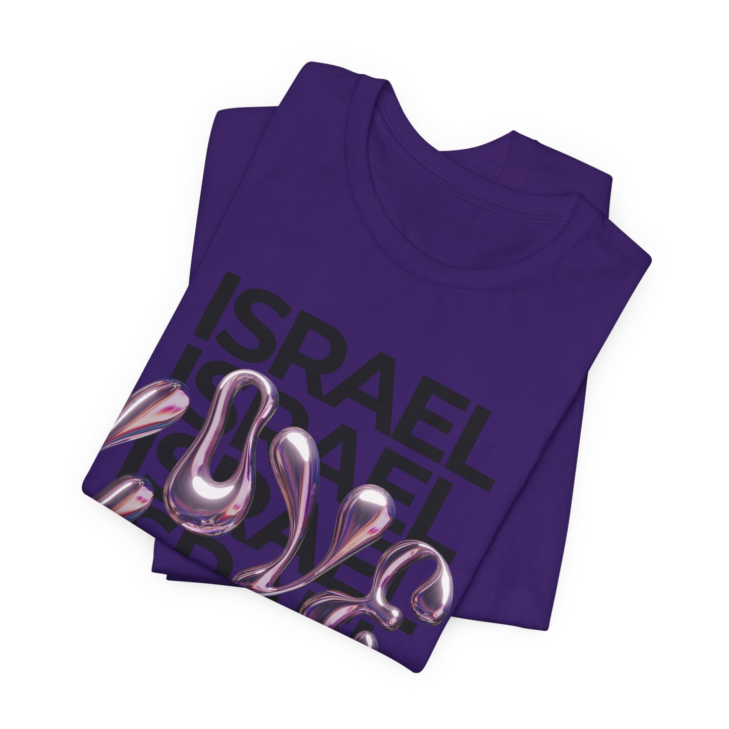 Metallic Love Israel Bubble Unisex Jersey Short Sleeve Tee