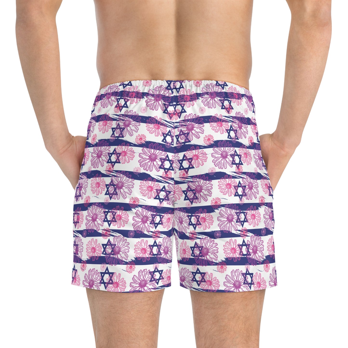 Israel Flowers Summer Swim Trunks