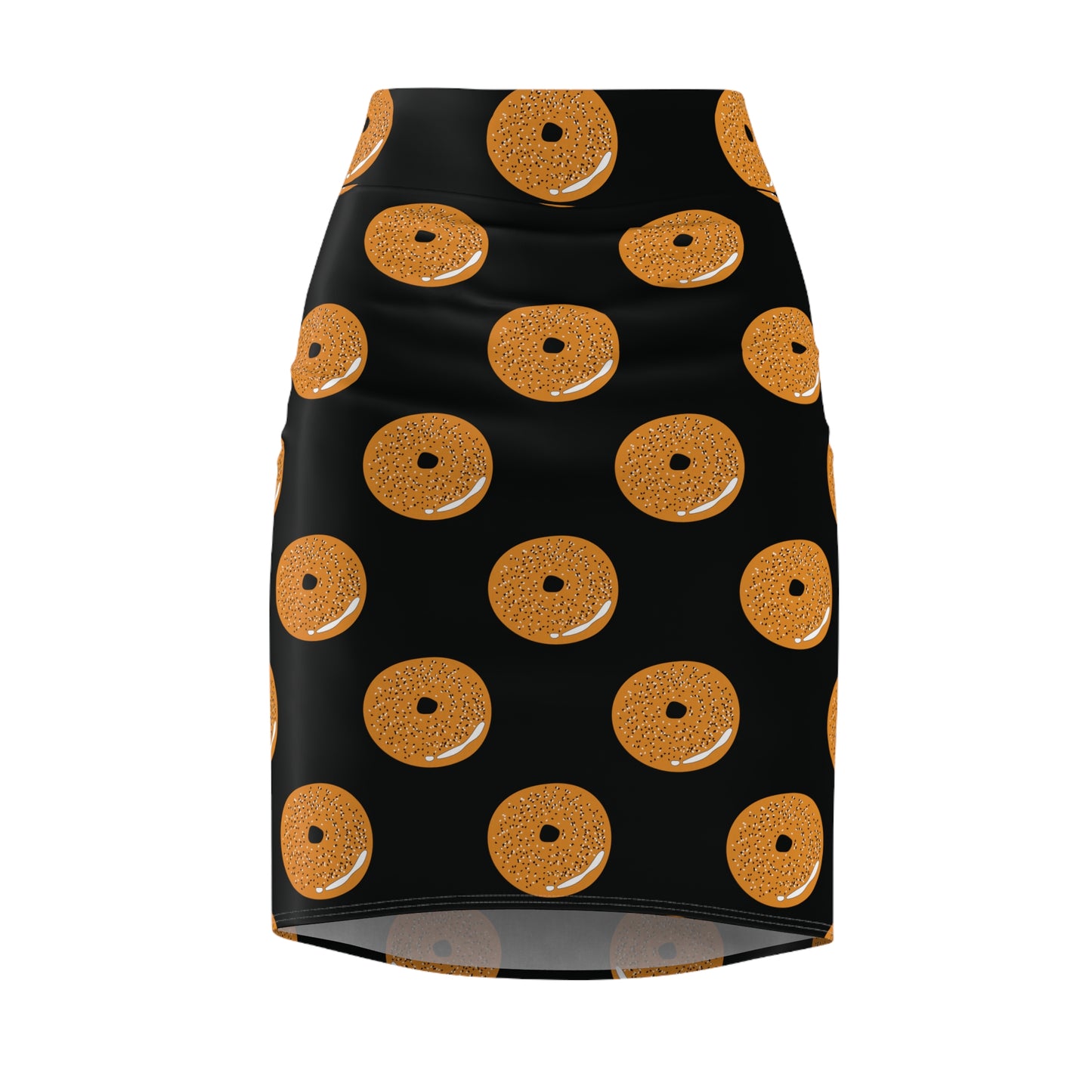 Baila Bagel Pattern Women's Pencil Skirt