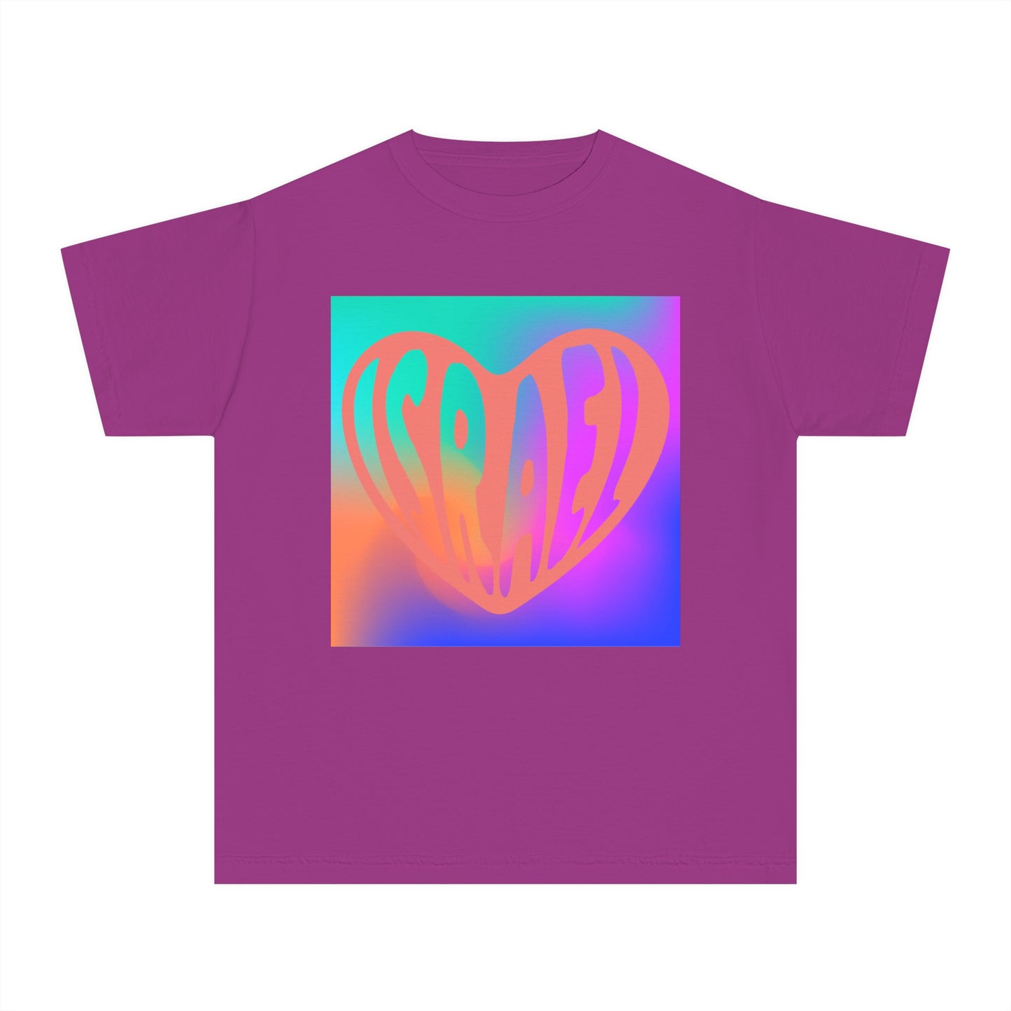 Joseph Israel Heart Rainbow Square Youth Midweight Tee