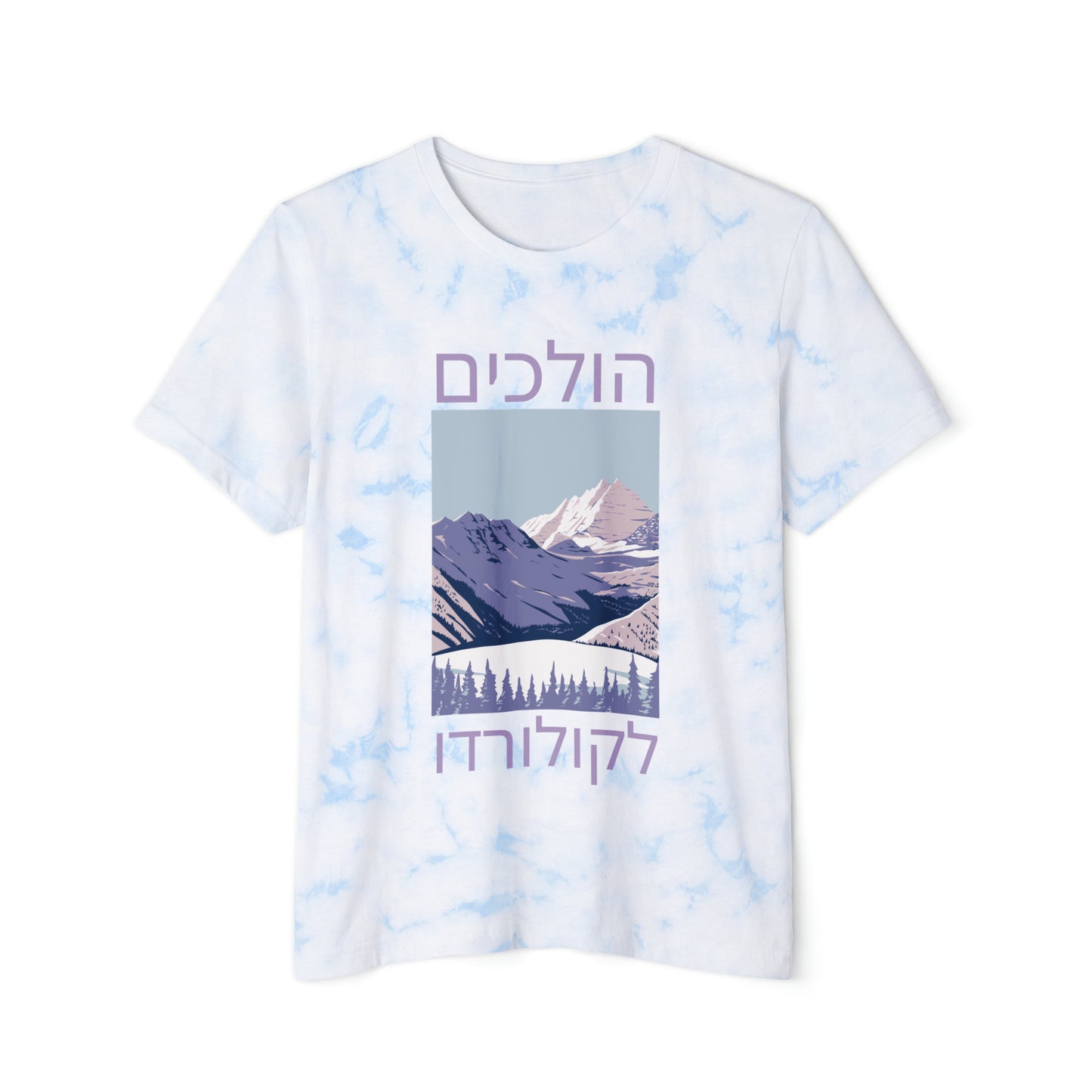 Going To Colorado Ice Vertical Unisex FWD Fashion Tie-Dyed T-Shirt