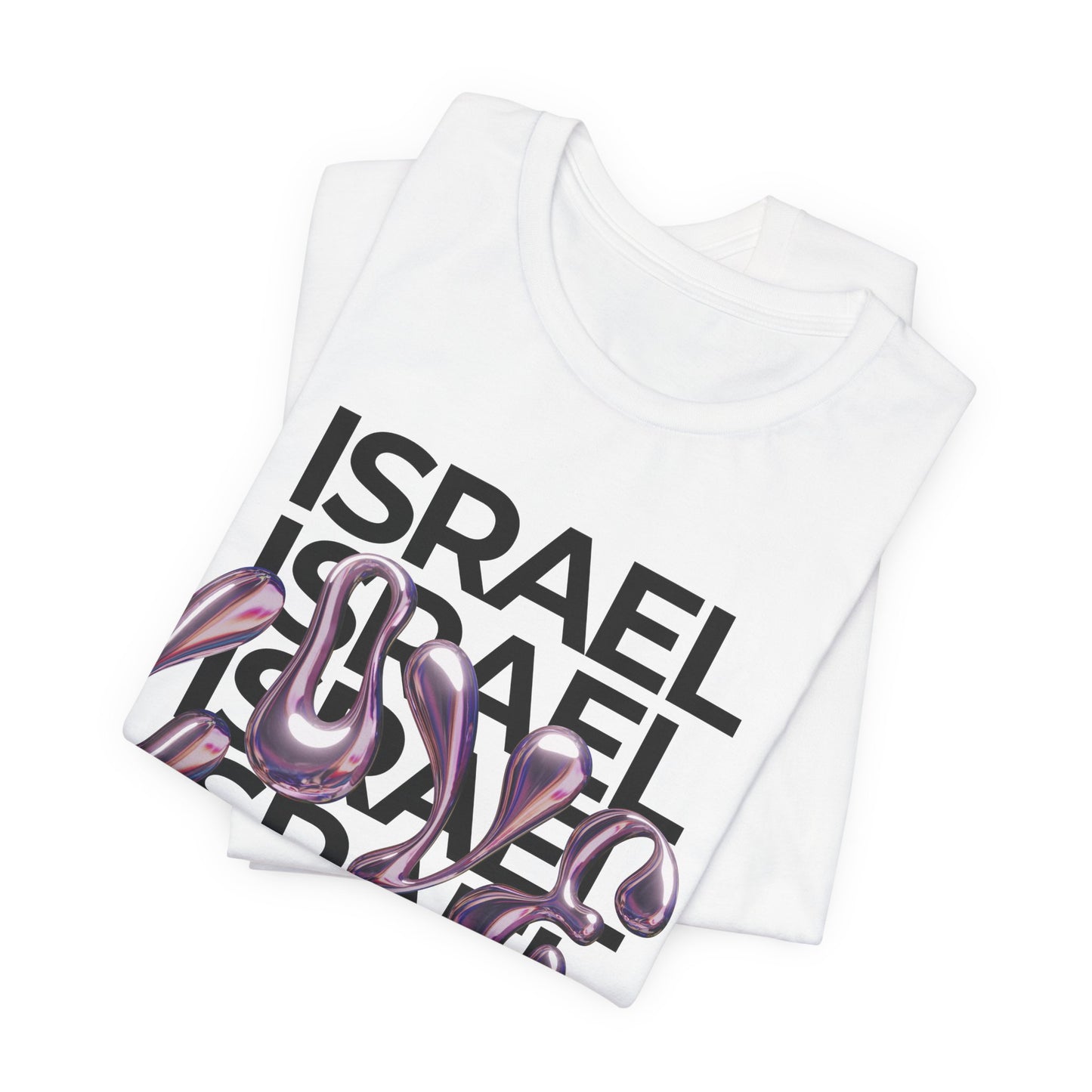 Metallic Love Israel Bubble Unisex Jersey Short Sleeve Tee