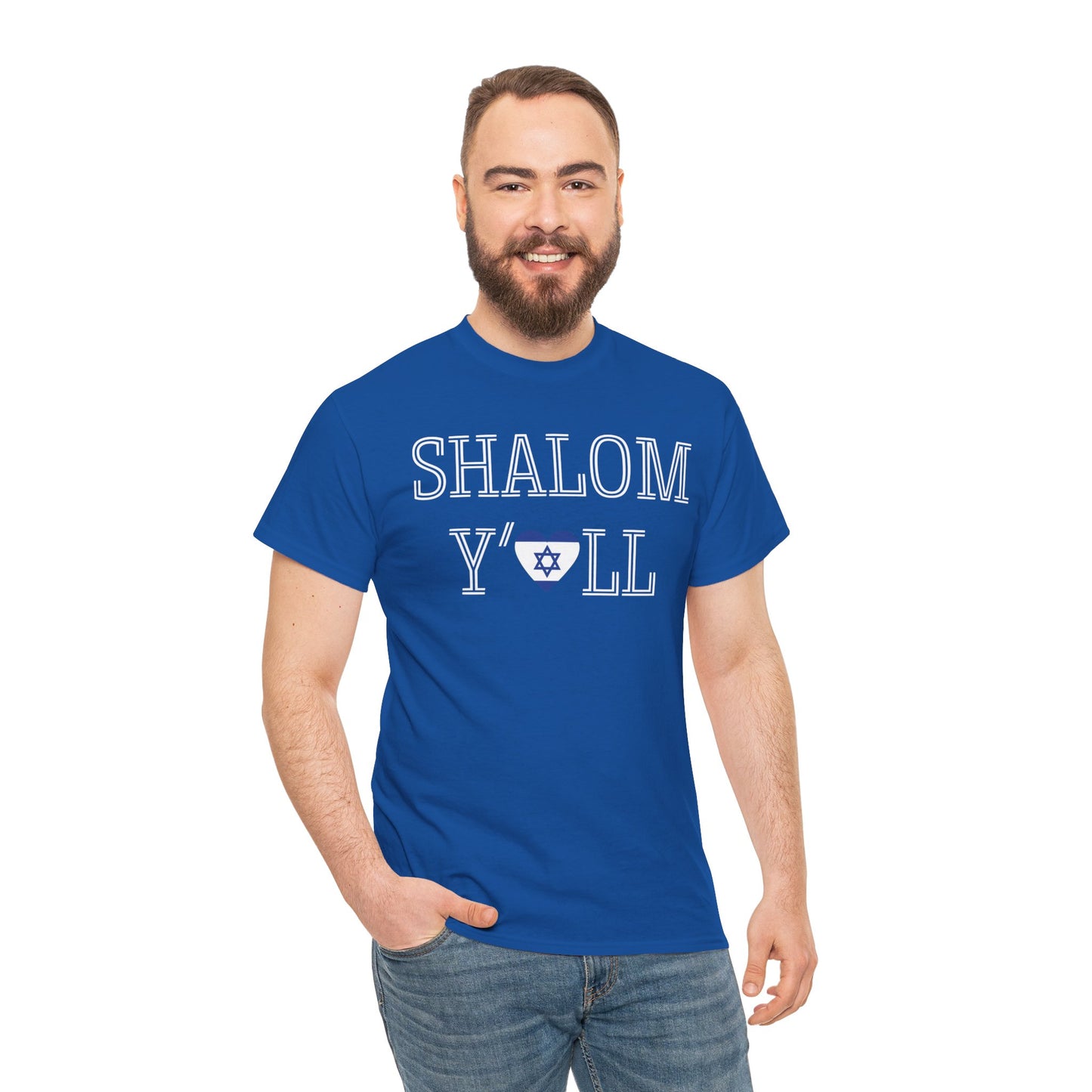 Cheryl, Shalom Y'all Unisex Heavy Cotton Tee