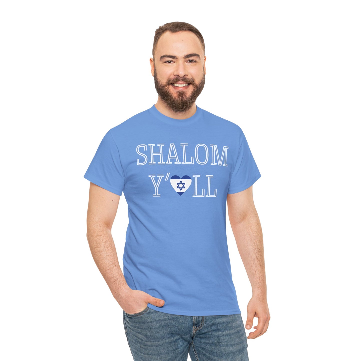 Cheryl, Shalom Y'all Unisex Heavy Cotton Tee