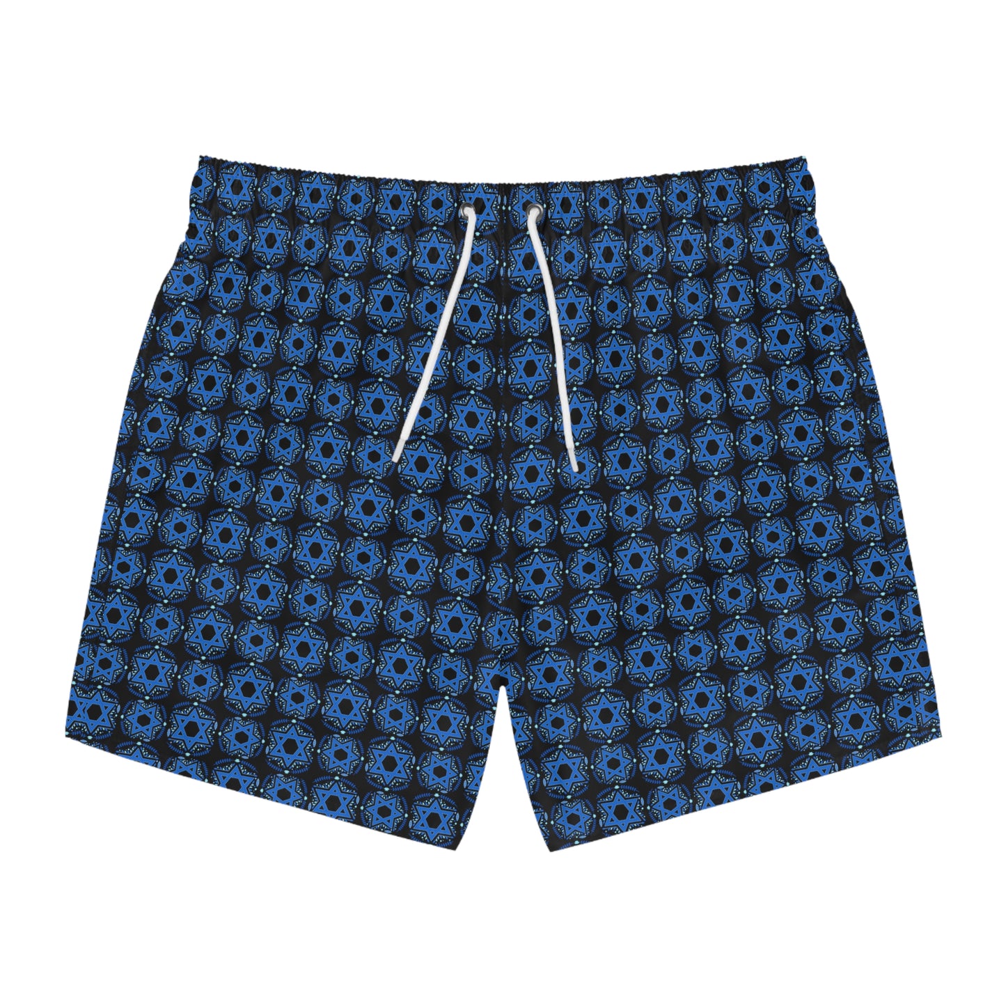 Yechiel Black Star Swim Trunks