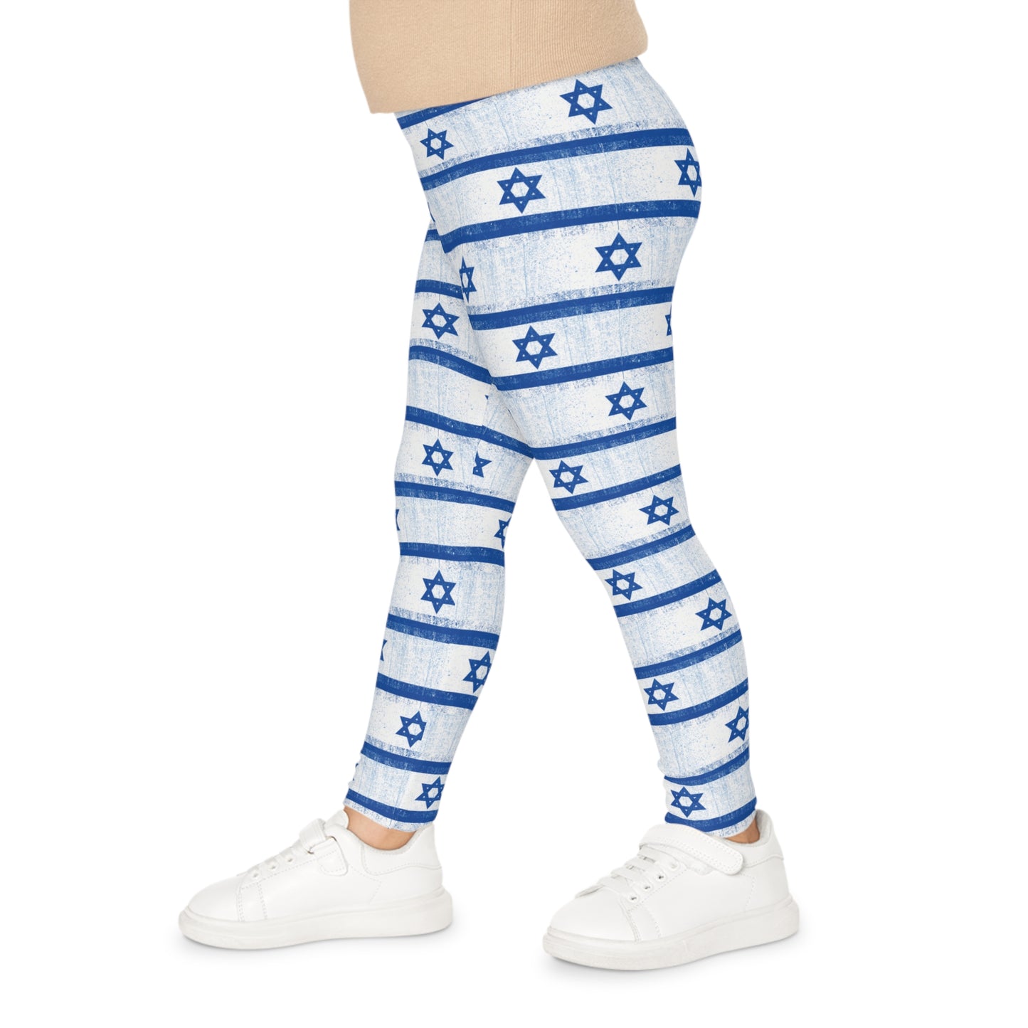 Imri Israel Flag Pattern Kids Leggings