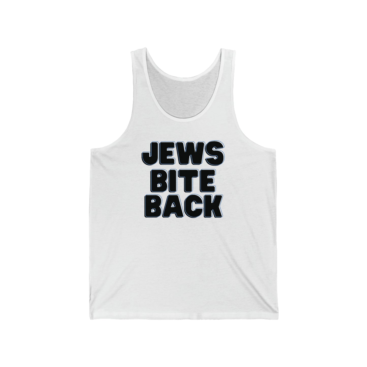 Jews Bite Back Black & Blue Unisex Jersey Tank