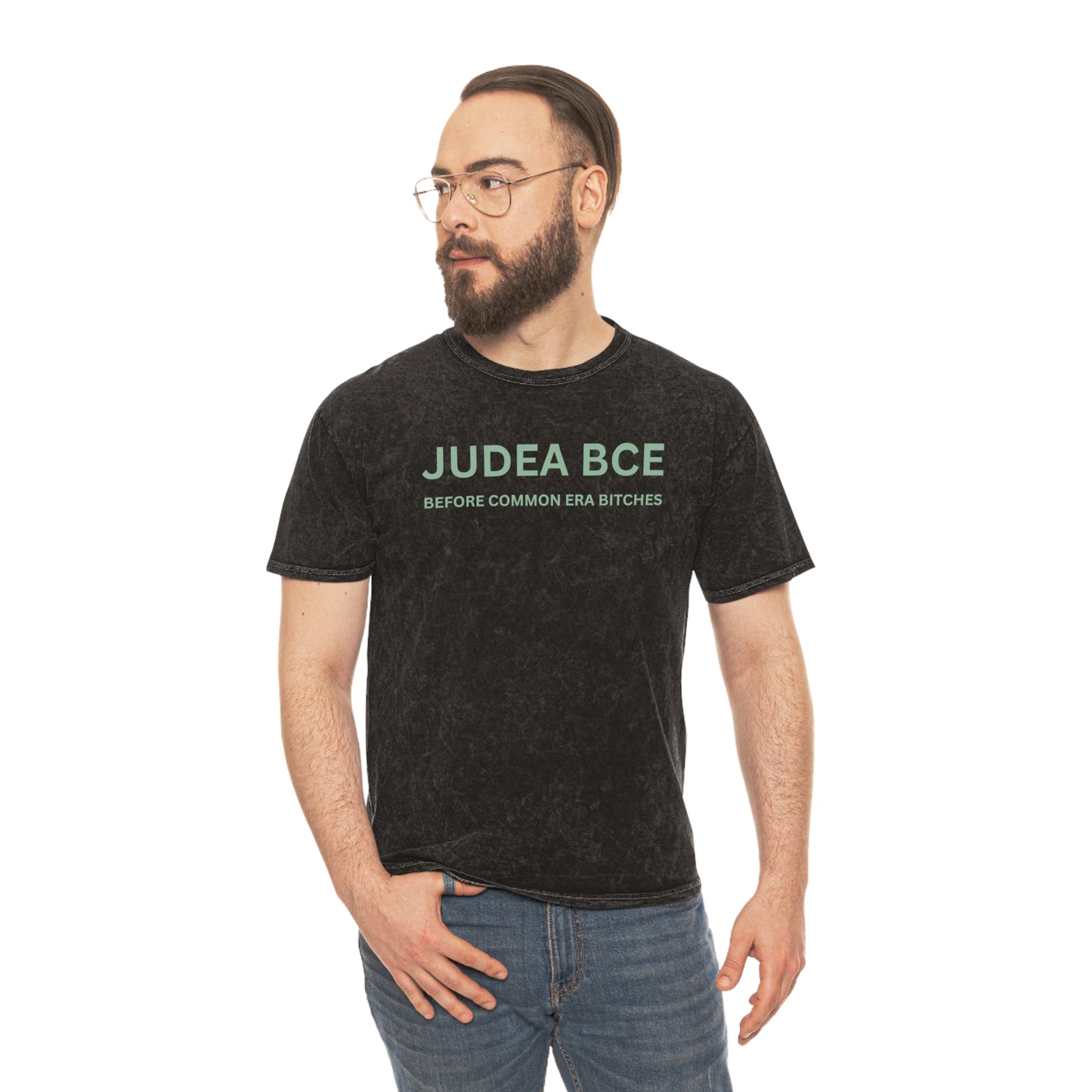 Judea BCE Sage Green Unisex Mineral Wash T-Shirt