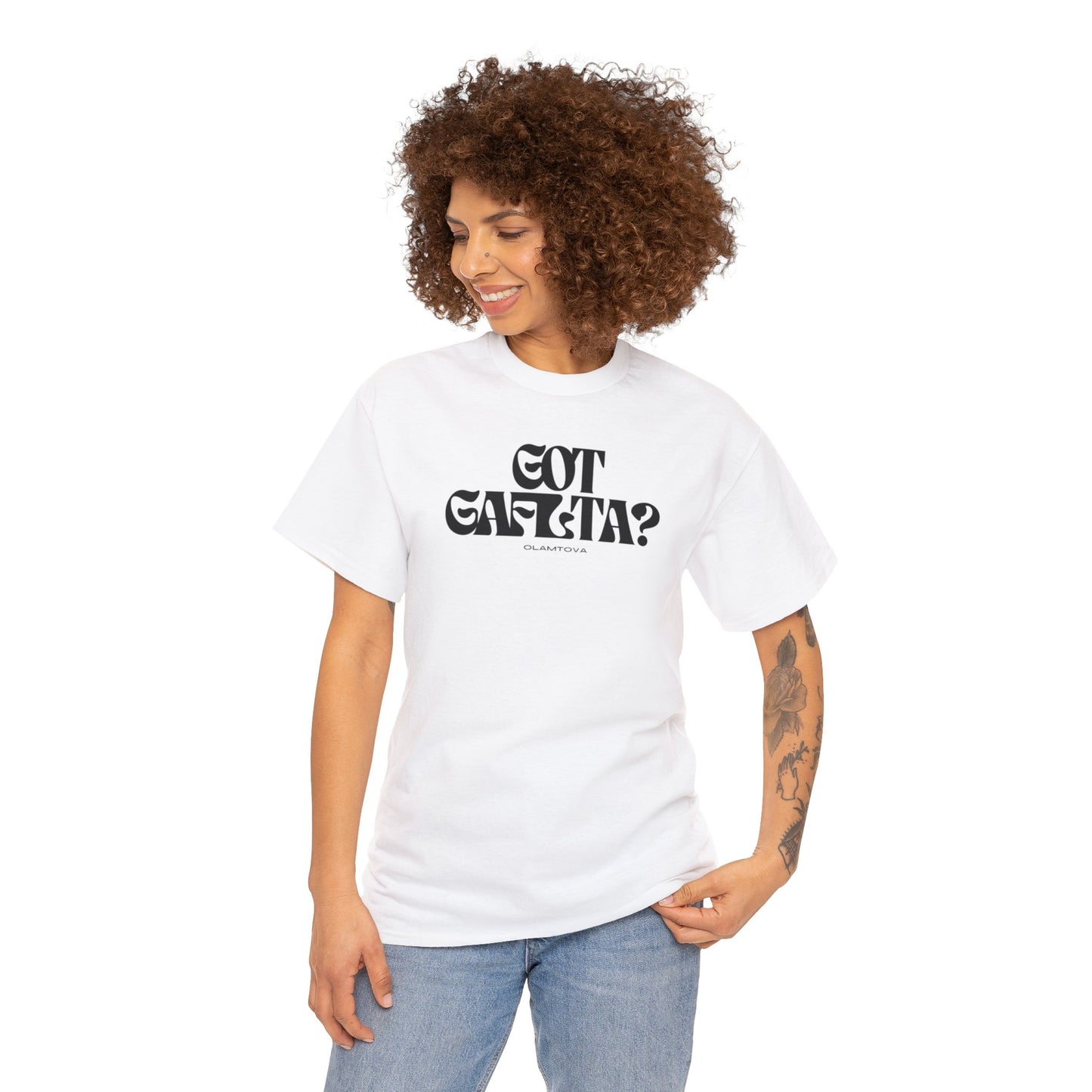 Got Gafilta? Black Unisex Heavy Cotton Tee