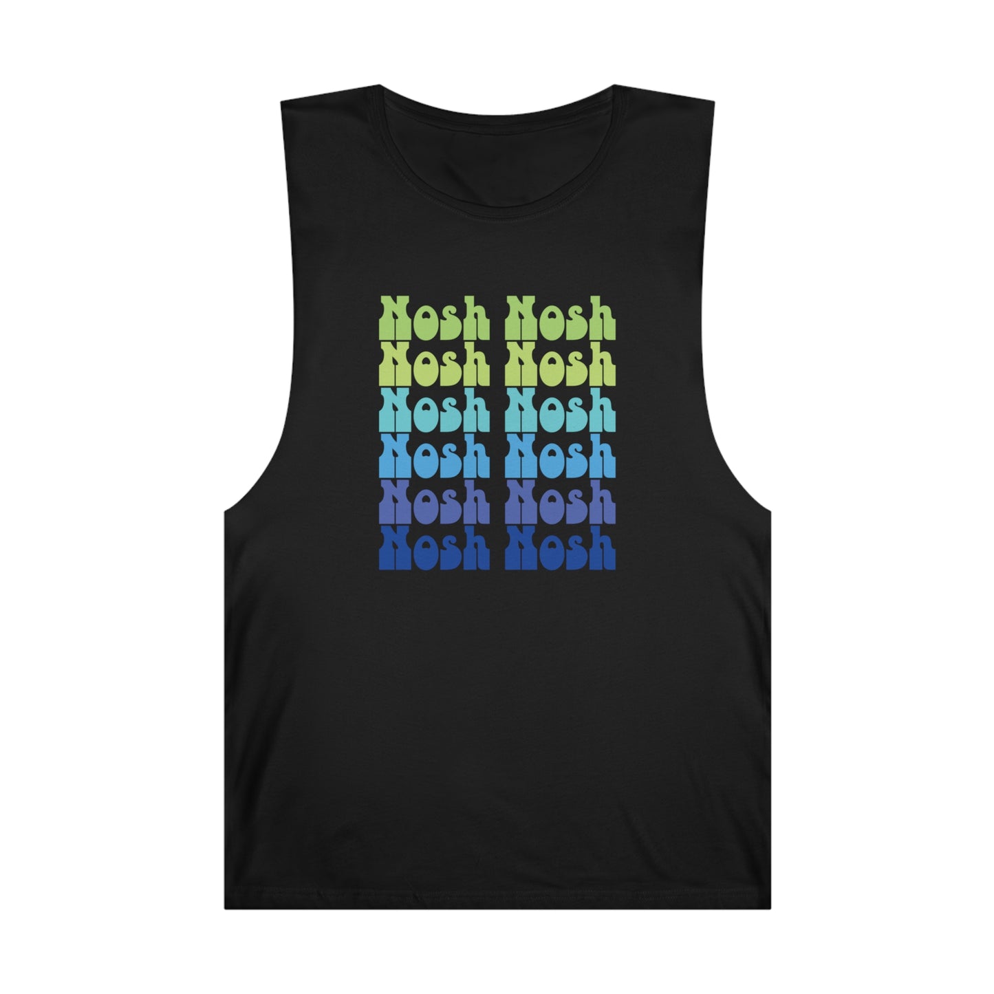 Nosh Nosh Green To Blue Unisex Barnard Tank