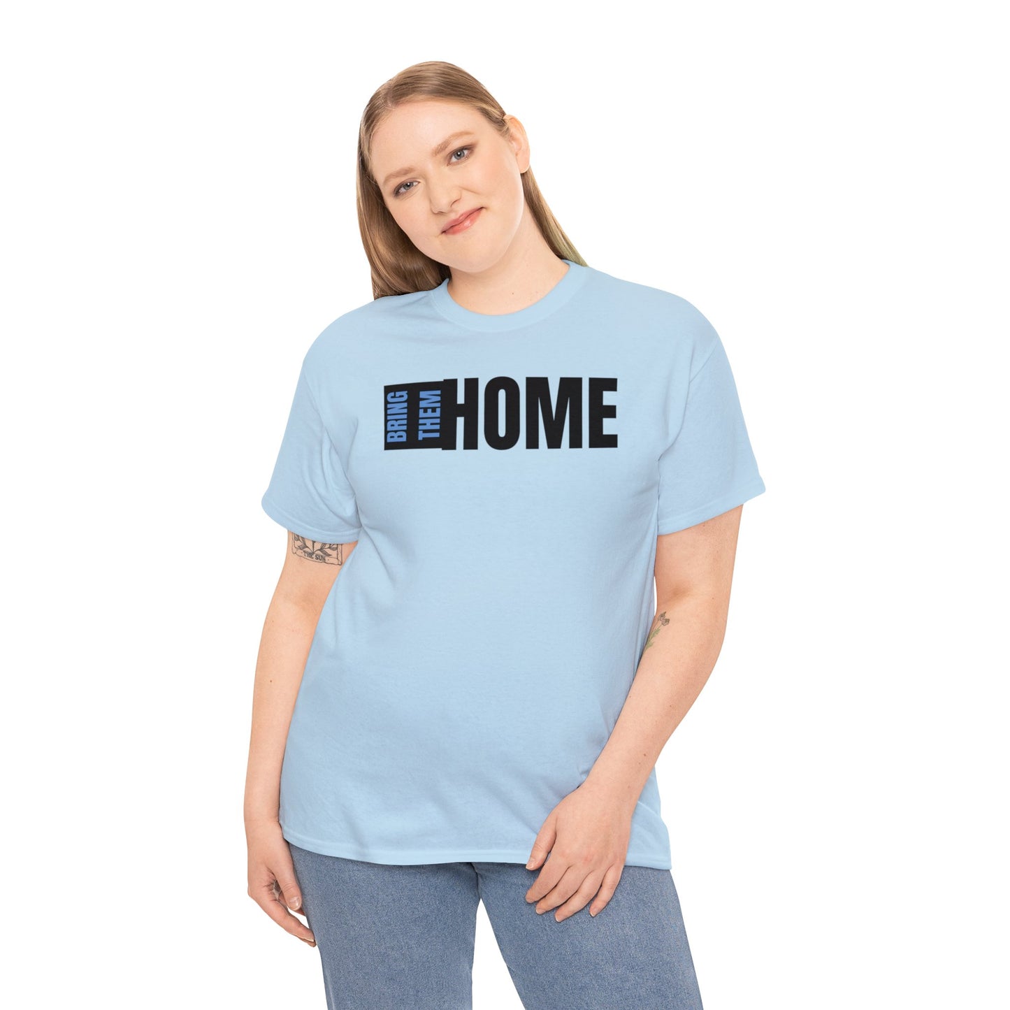 Bring Them HOME Black & Blue Unisex Heavy Cotton Tee