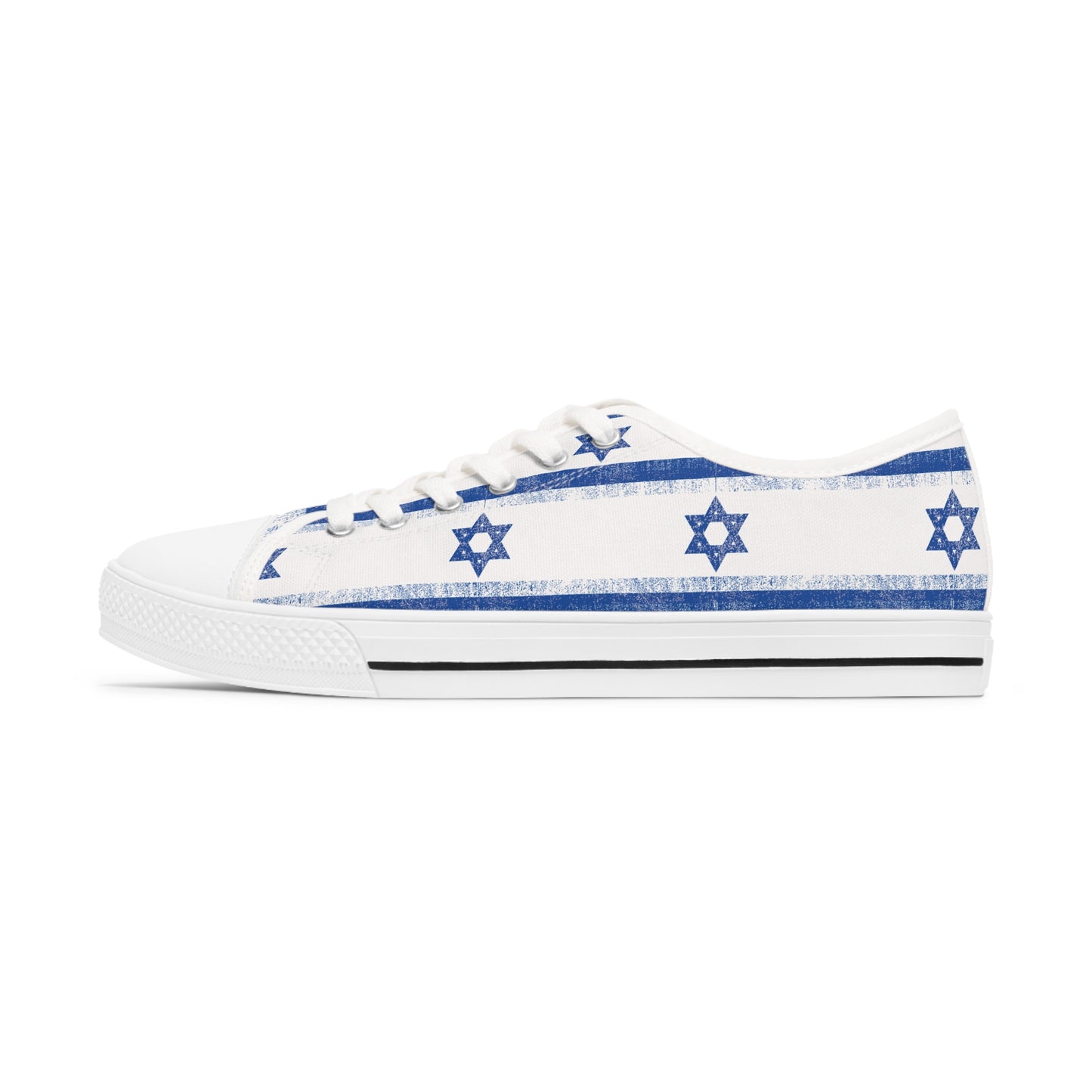 Imri Israel Flag Pattern Women's Low Top Sneakers