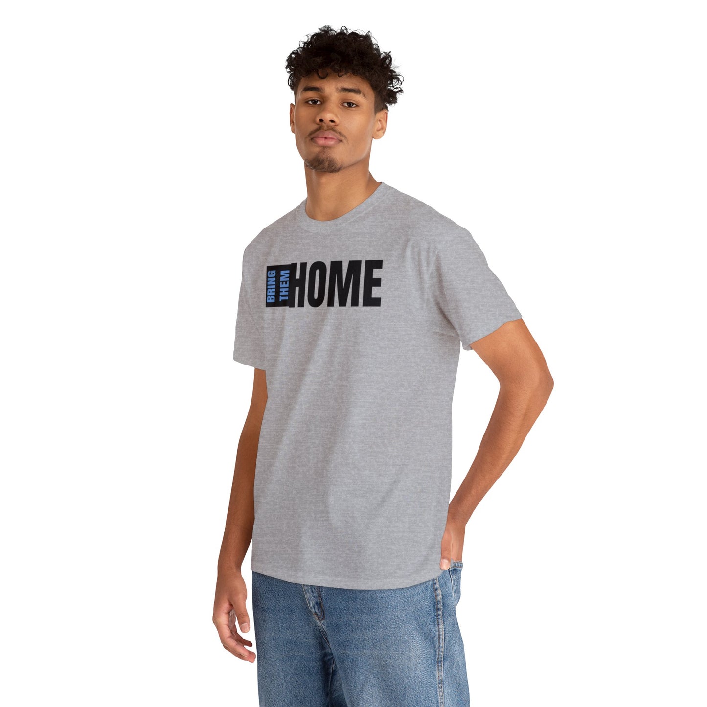 Bring Them HOME Black & Blue Unisex Heavy Cotton Tee