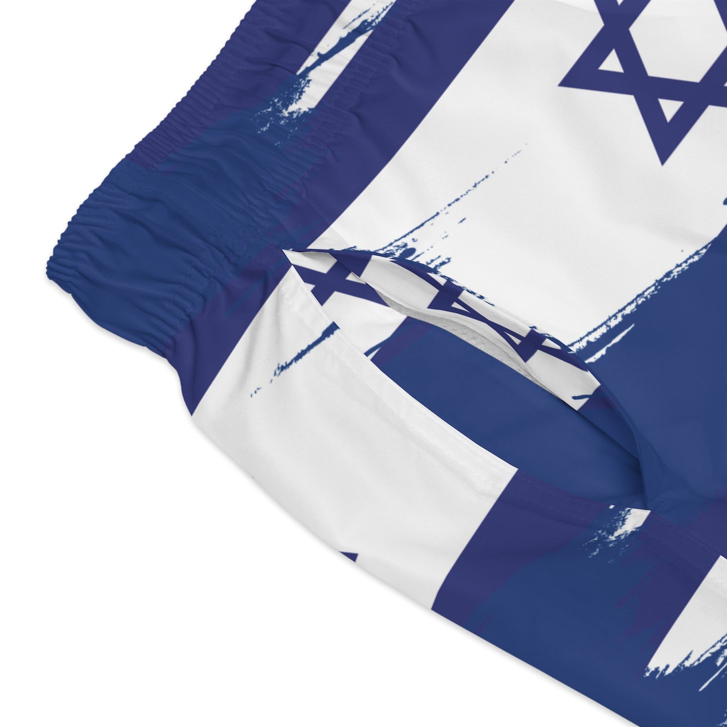 Ilay Larger Israel Flag Pattern on Blue Swim Trunks