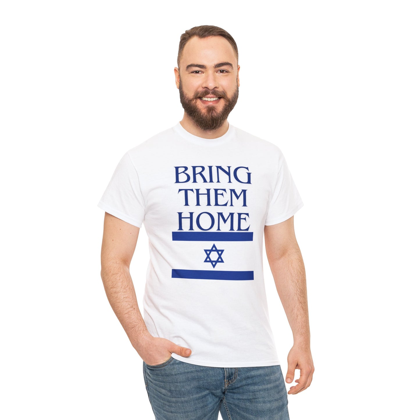 Bring Them Home Blue Unisex Heavy Cotton Tee