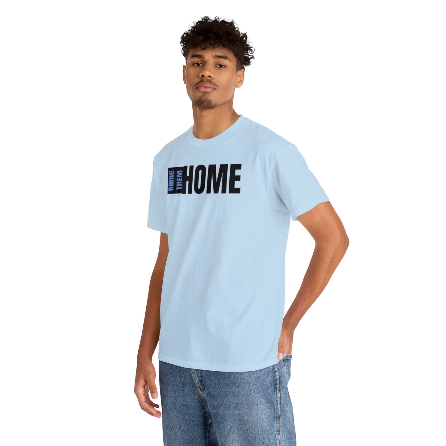 Bring Them HOME Black & Blue Unisex Heavy Cotton Tee