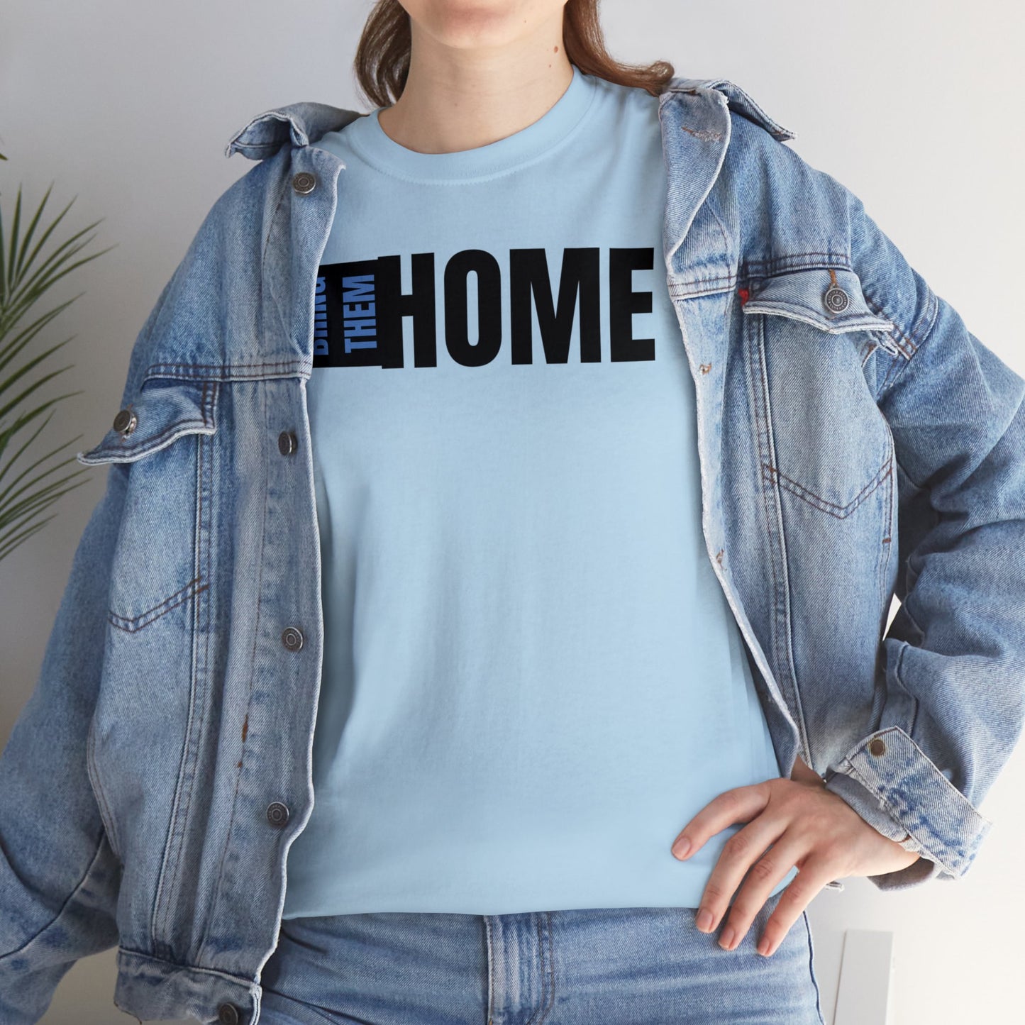 Bring Them HOME Black & Blue Unisex Heavy Cotton Tee