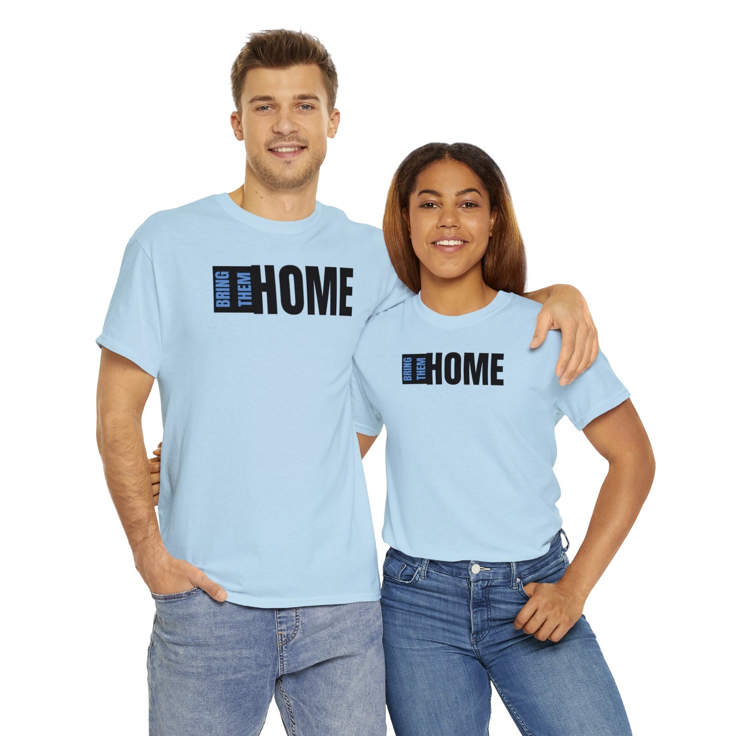 Bring Them HOME Black & Blue Unisex Heavy Cotton Tee