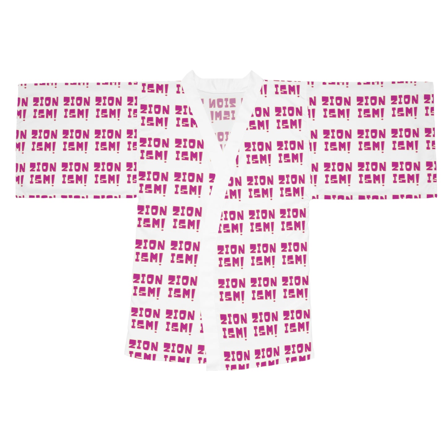 ZION Pink Long Sleeve Kimono Robe