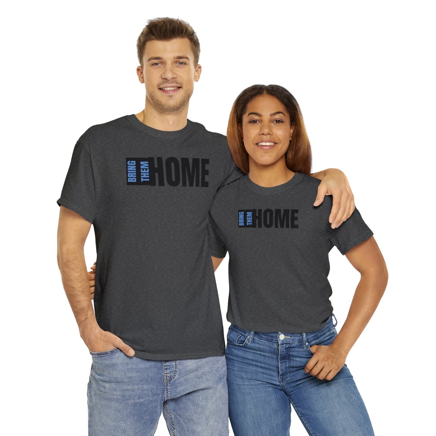 Bring Them HOME Black & Blue Unisex Heavy Cotton Tee