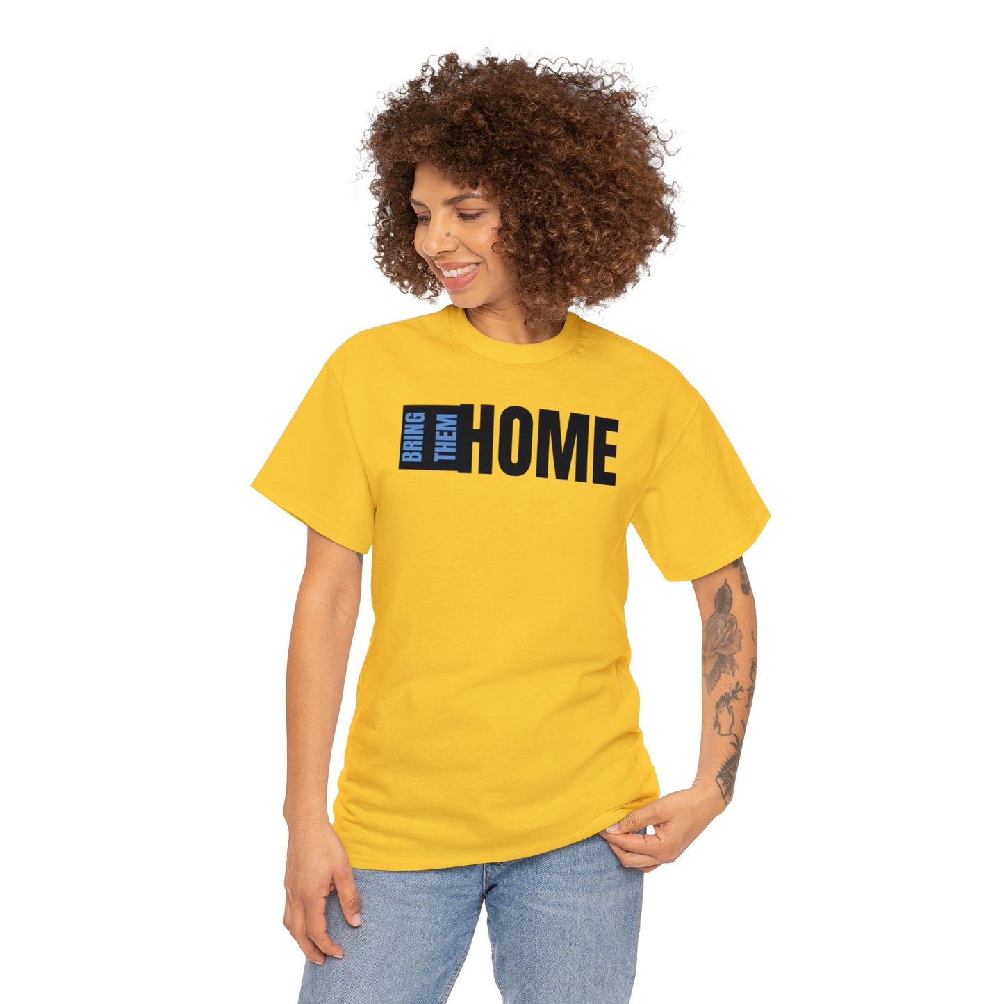 Bring Them HOME Black & Blue Unisex Heavy Cotton Tee