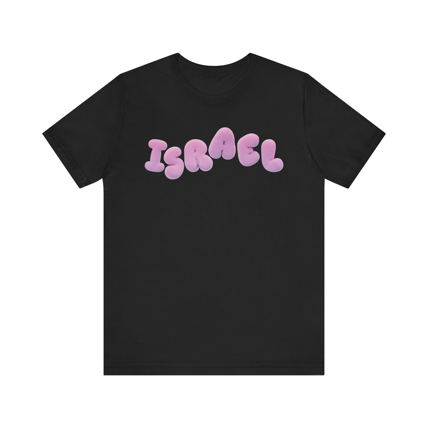 Israel Pink Cloud Bubbles Unisex Jersey Short Sleeve Tee