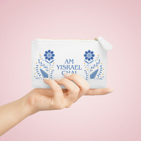 Yitzchak English Am Yisroel Chai Mini Clutch Bag