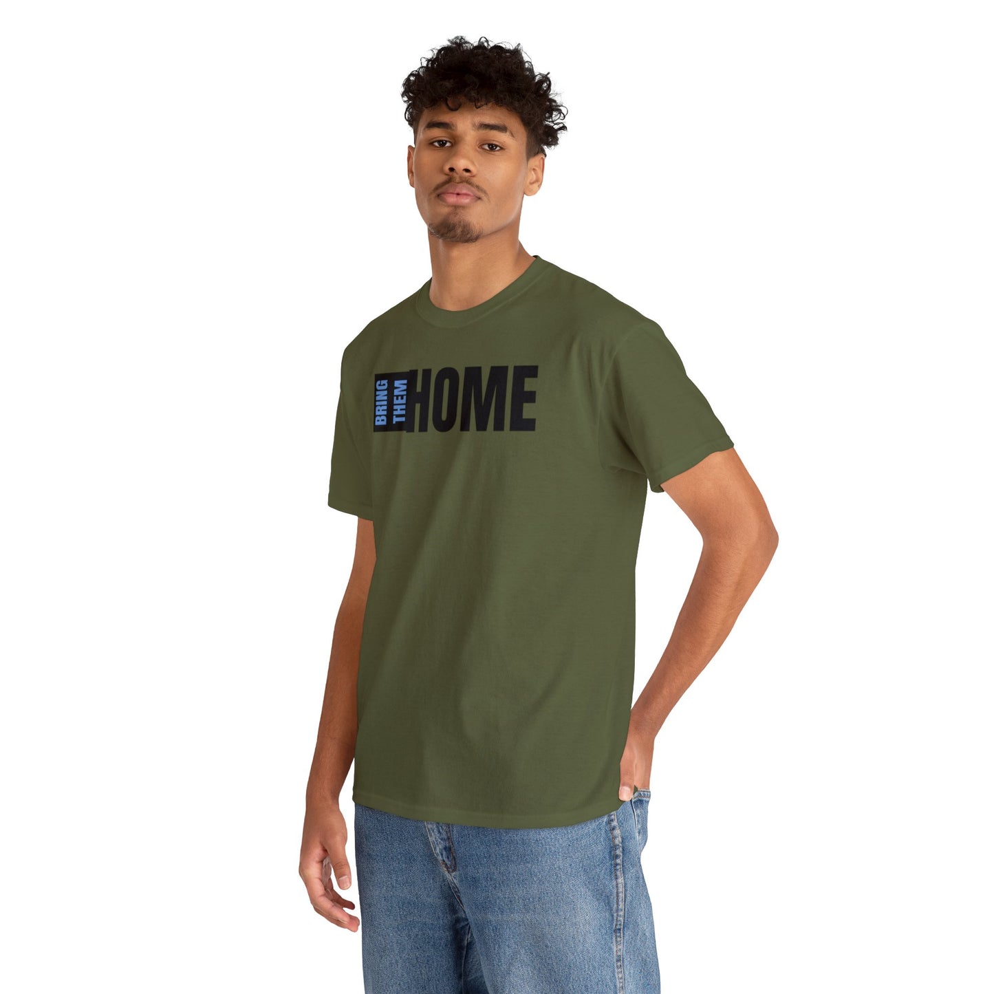 Bring Them HOME Black & Blue Unisex Heavy Cotton Tee