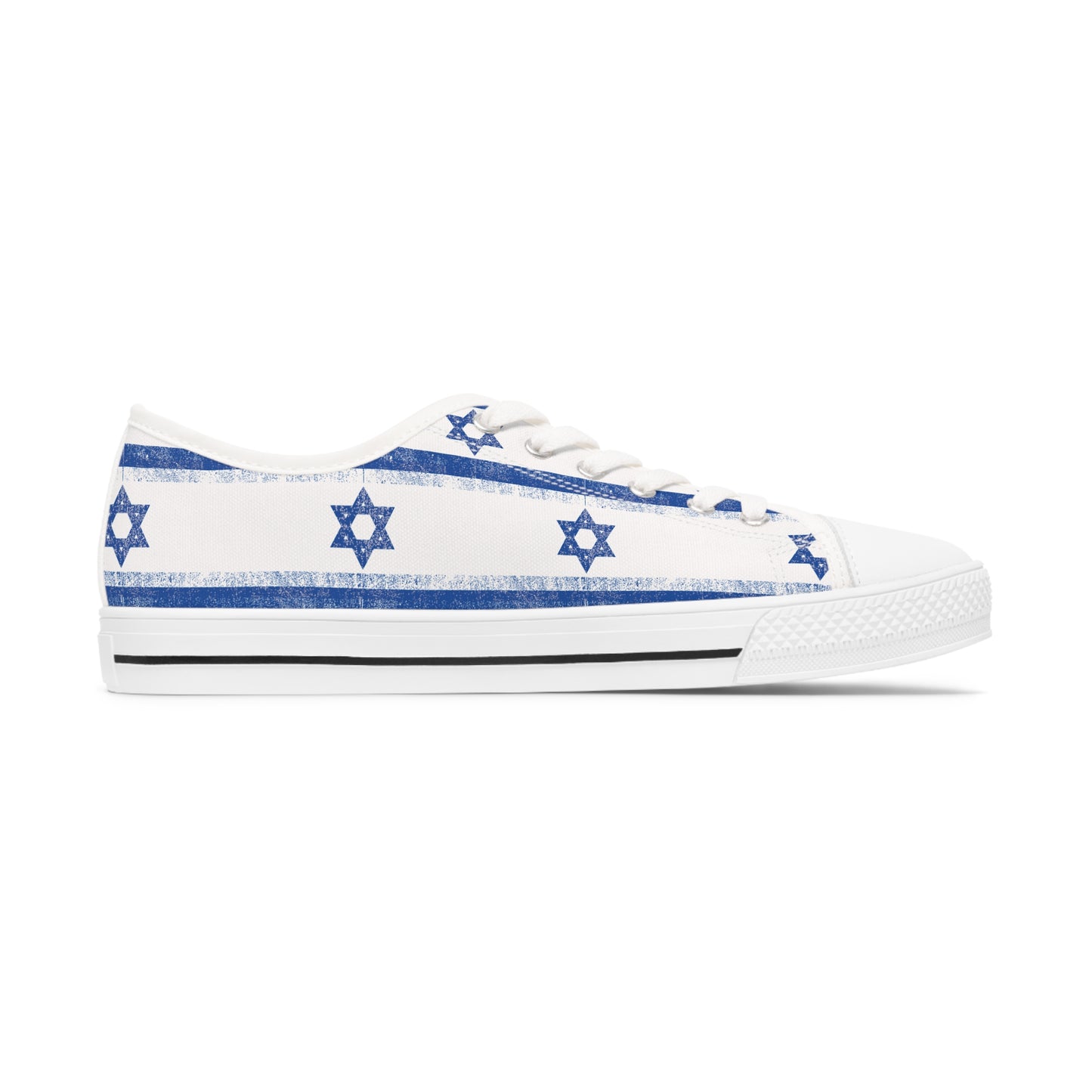 Imri Israel Flag Pattern Women's Low Top Sneakers