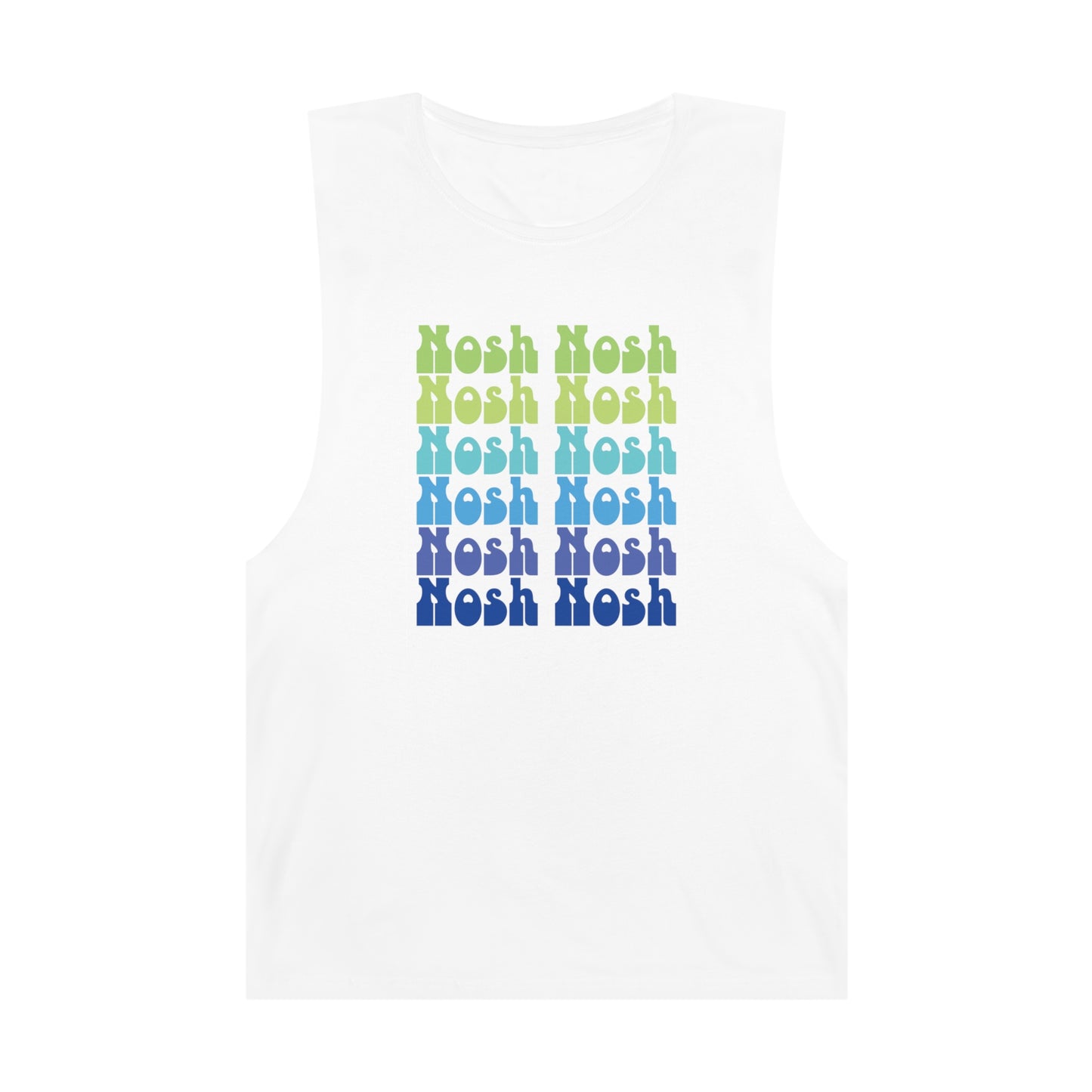 Nosh Nosh Green To Blue Unisex Barnard Tank