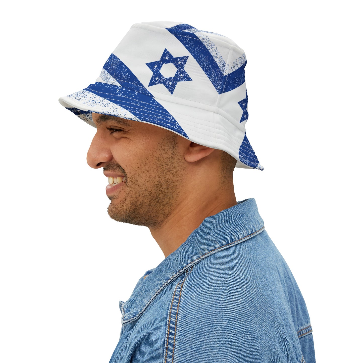 Imri Israel Flag Pattern Bucket Hat