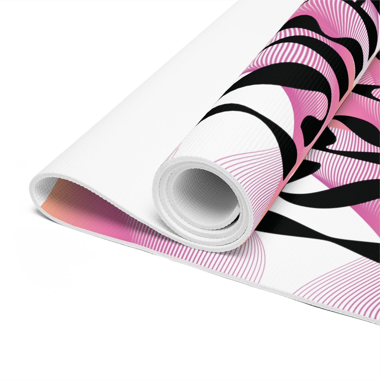 Flow & Squiggle Israel Pink & Coral Foam Yoga Mat