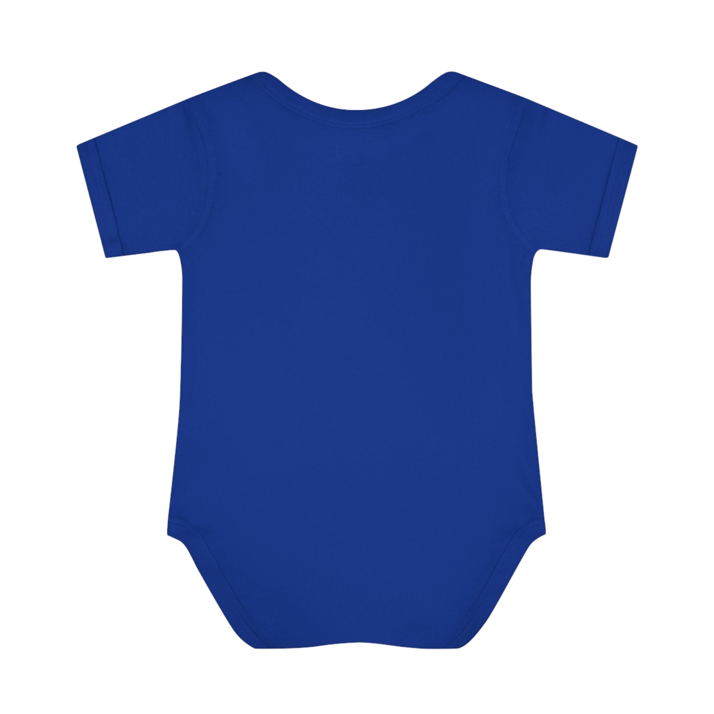 Isa Lilac & Blue Support Israel Flower Infant Baby Rib Bodysuit