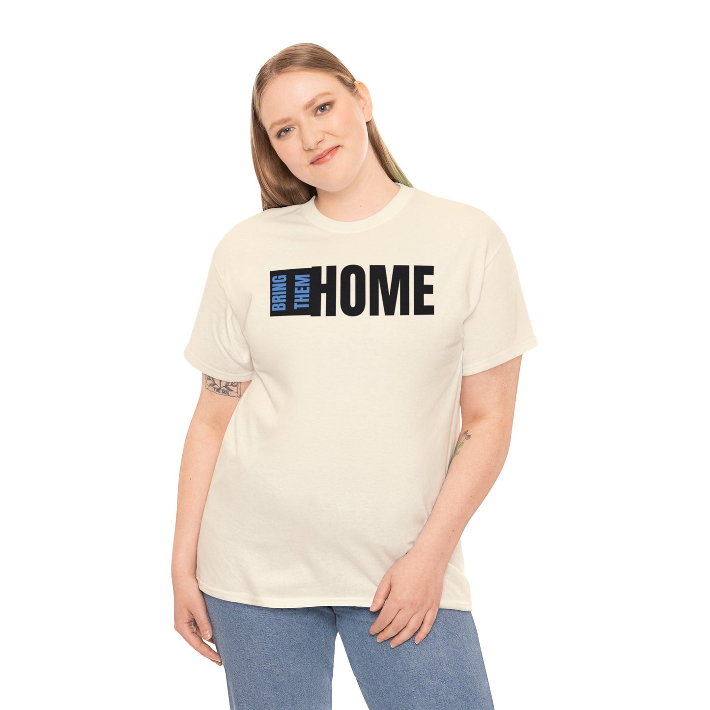 Bring Them HOME Black & Blue Unisex Heavy Cotton Tee