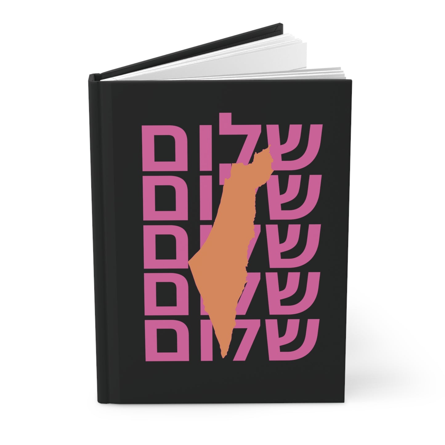 Serena Israel Pink & Orange Peace Design Hardcover Journal Matte