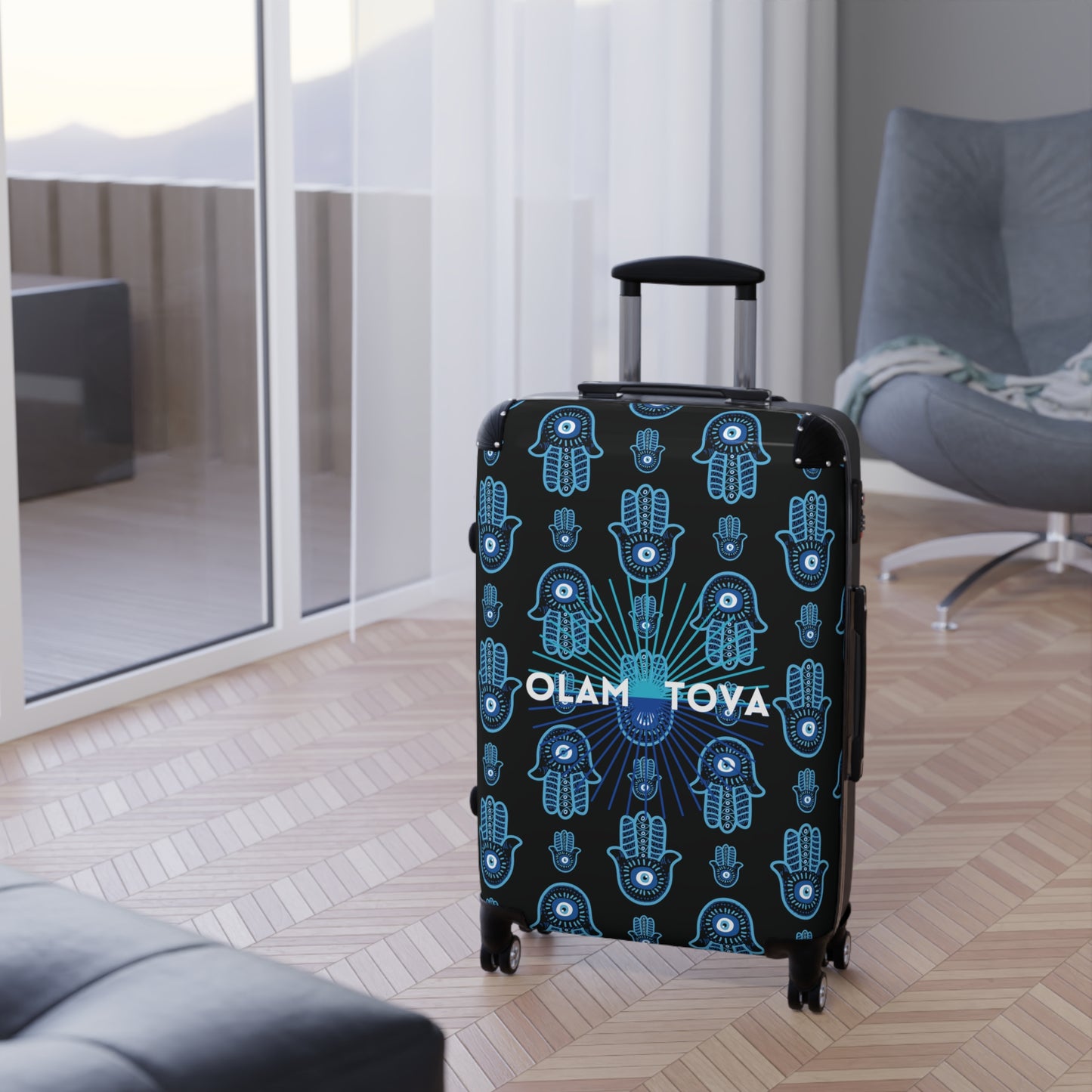 Haidee Hamsa Pattern II Suitcase