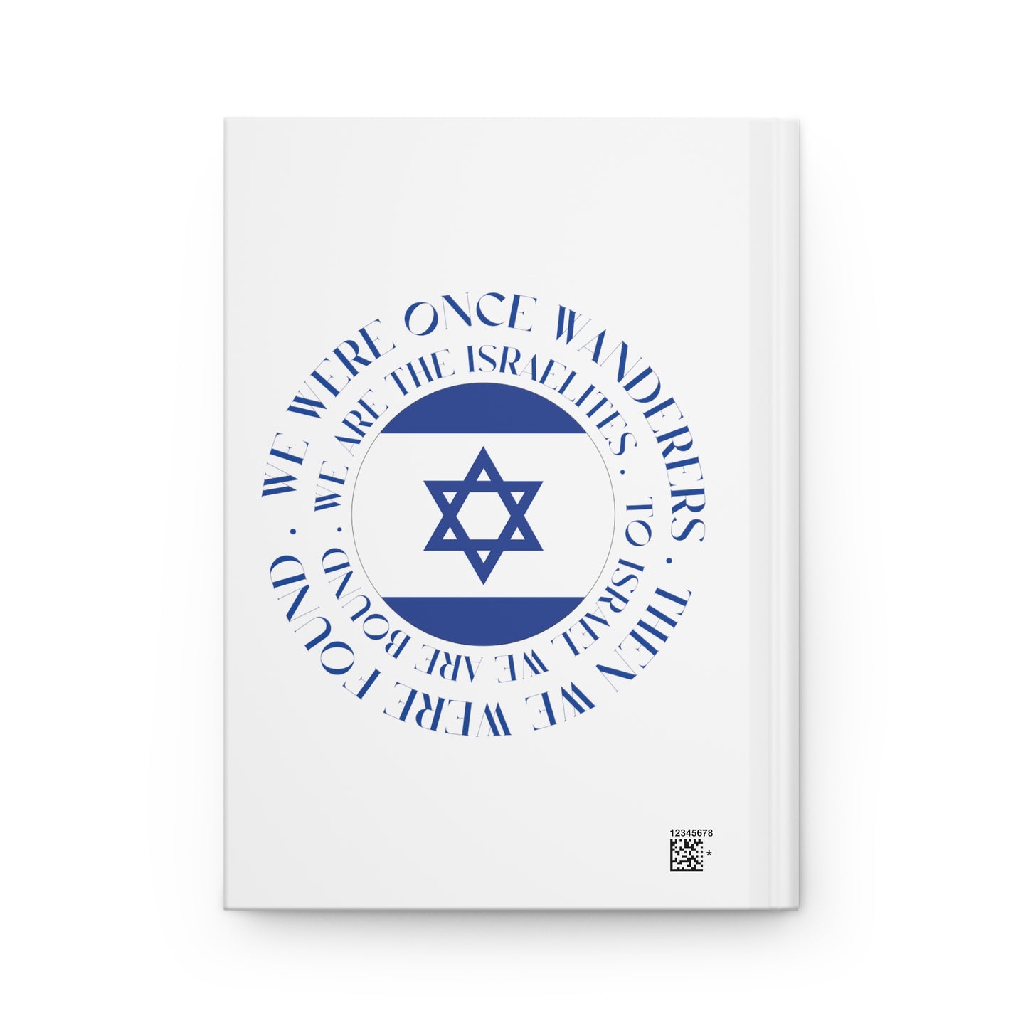 We Were Once Wanderers Israel Blue & White Hardcover Journal Matte