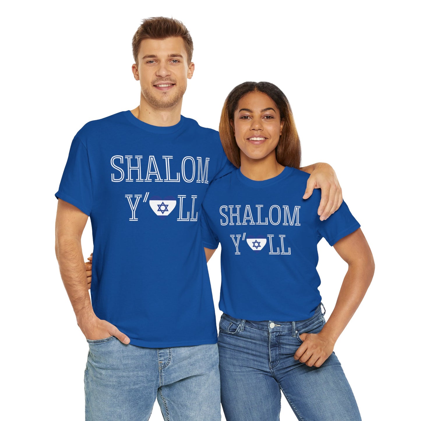 Cheryl, Shalom Y'all Unisex Heavy Cotton Tee