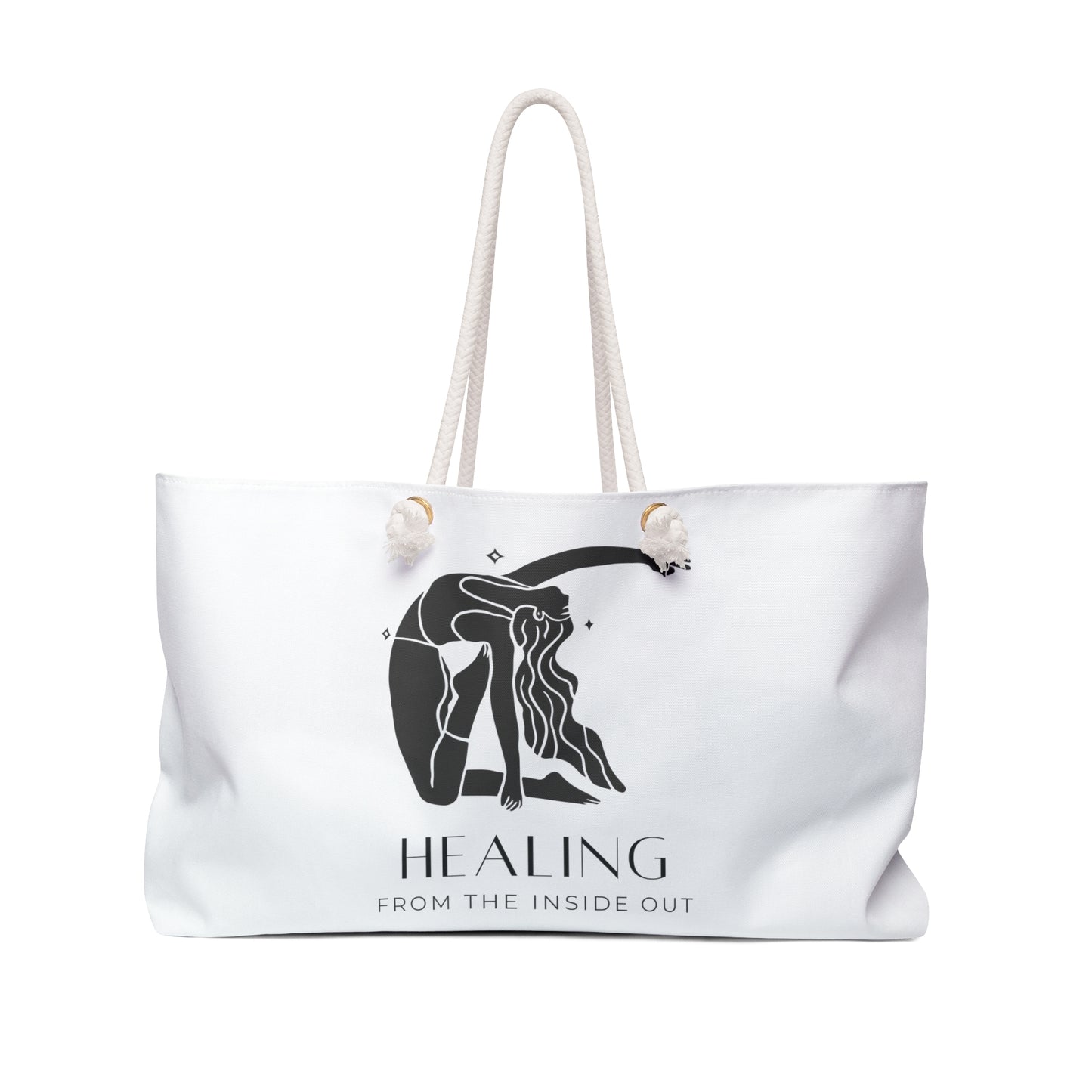 Rafaella Healing From The Inside Out on White Weekender Bag