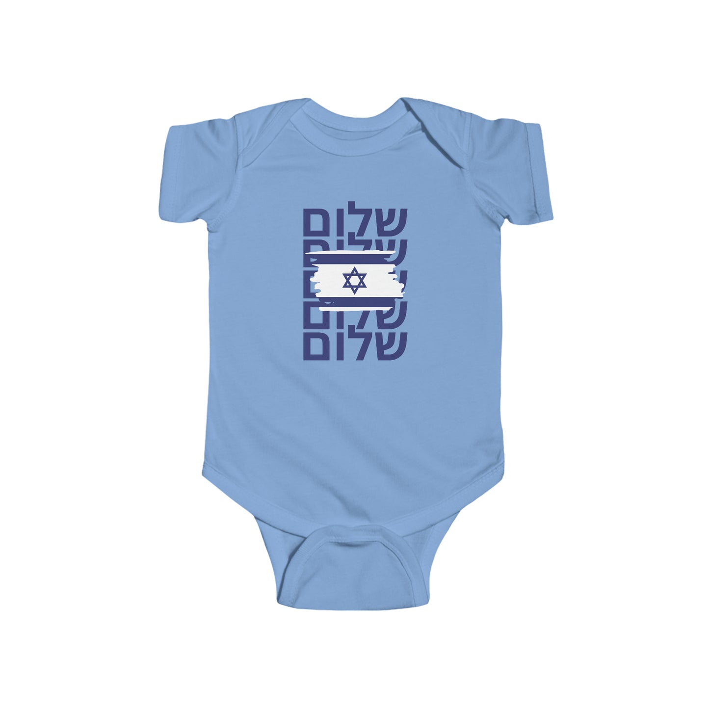 Seth Shalom Israel Flag Infant Fine Jersey Bodysuit