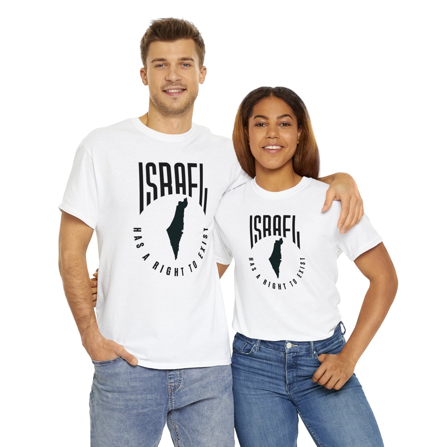 Israel Has A Right To Exist Black Unisex Heavy Cotton Tee