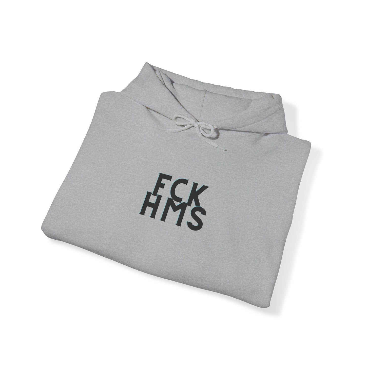 FCK HMS Black & Teal Unisex Heavy Blend™ Hooded Sweatshirt